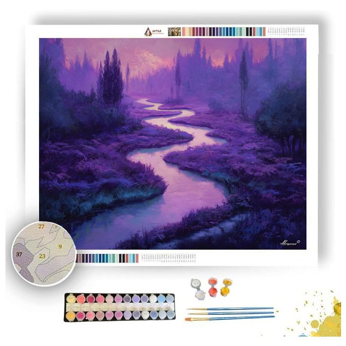 LILAC WATERWAY - Paint by Numbers Full Kit