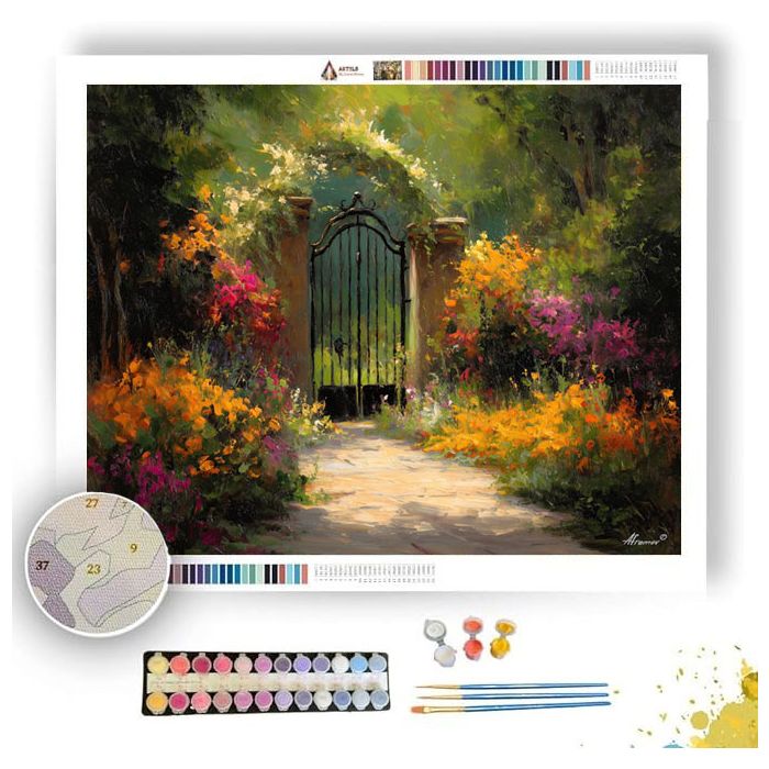 GARDEN GATEWAY - Paint by Numbers Full Kit