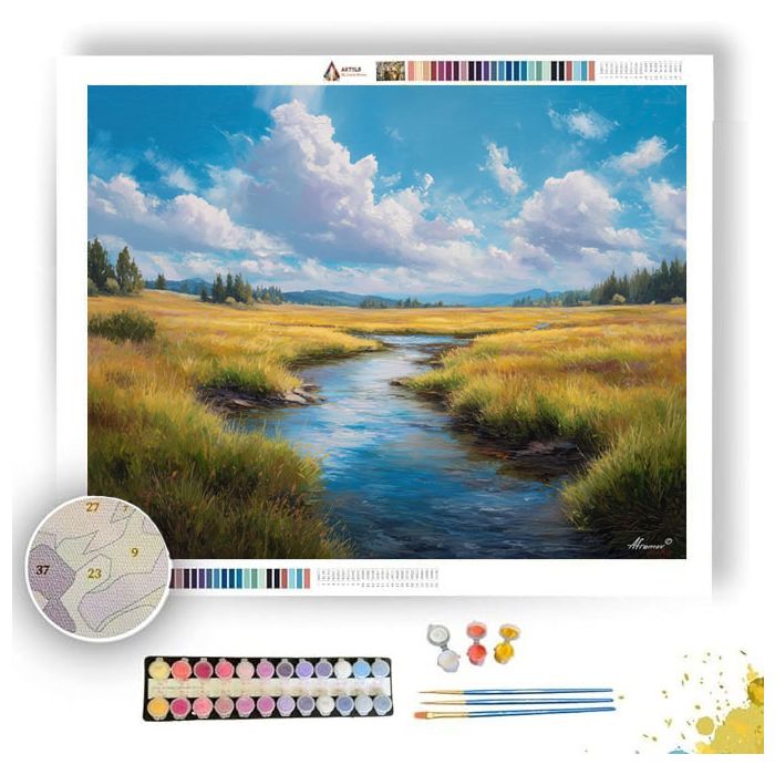 MEADOW STREAM - Paint by Numbers Full Kit