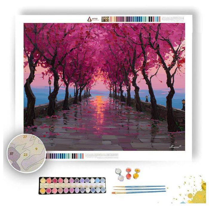 BLOSSOM PATHWAY - Paint by Numbers Full Kit