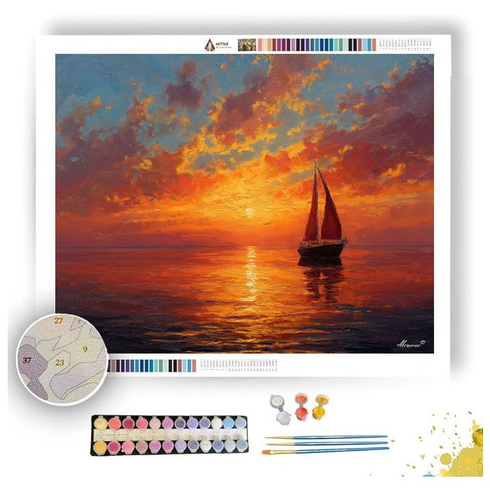 SAIL INTO LIGHT - Paint by Numbers Full Kit