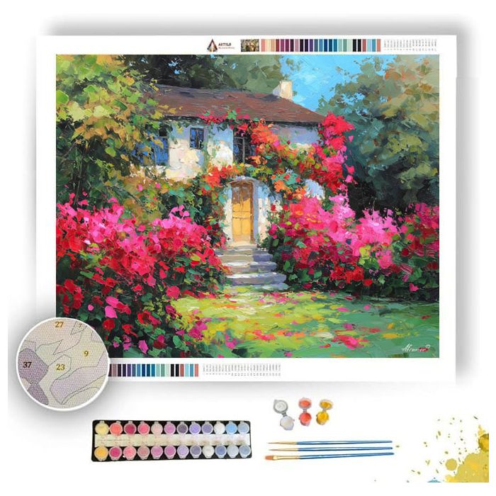 ROSEFIELD COTTAGE - Paint by Numbers Full Kit