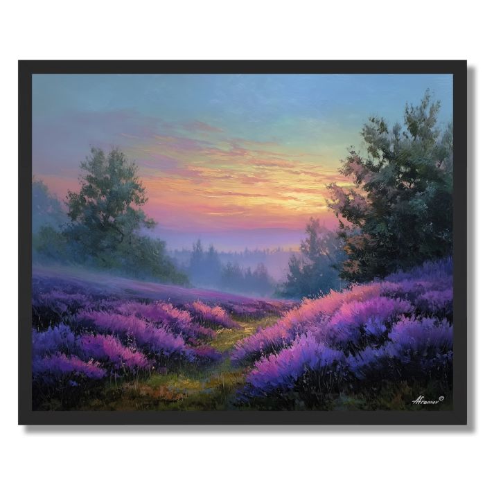 LAVENDER HILLSIDE - FRAMED