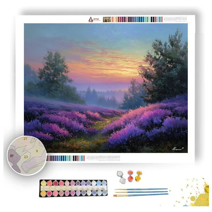 LAVENDER HILLSIDE - Paint by Numbers Full Kit