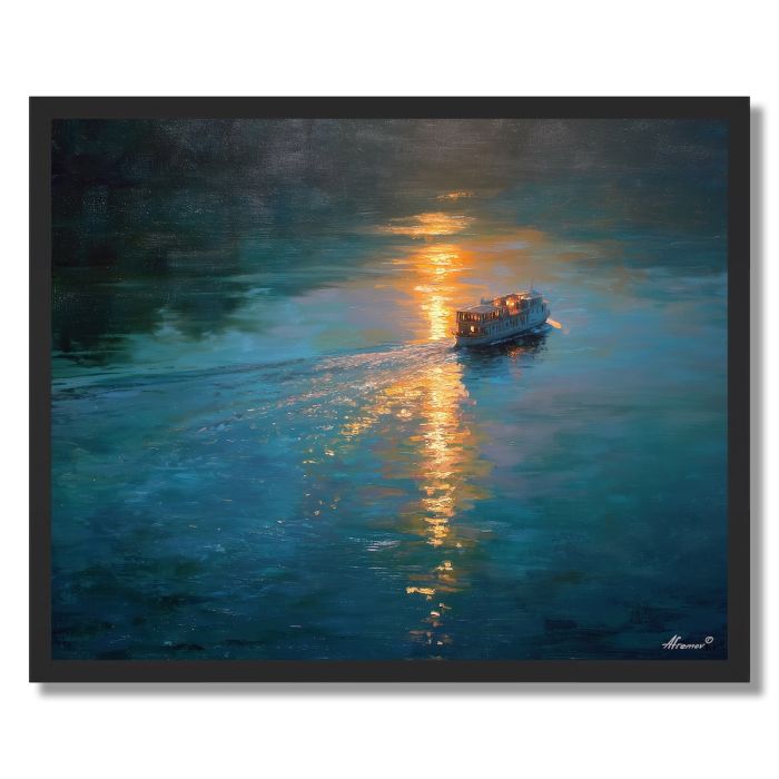 GOLDEN FERRY - FRAMED