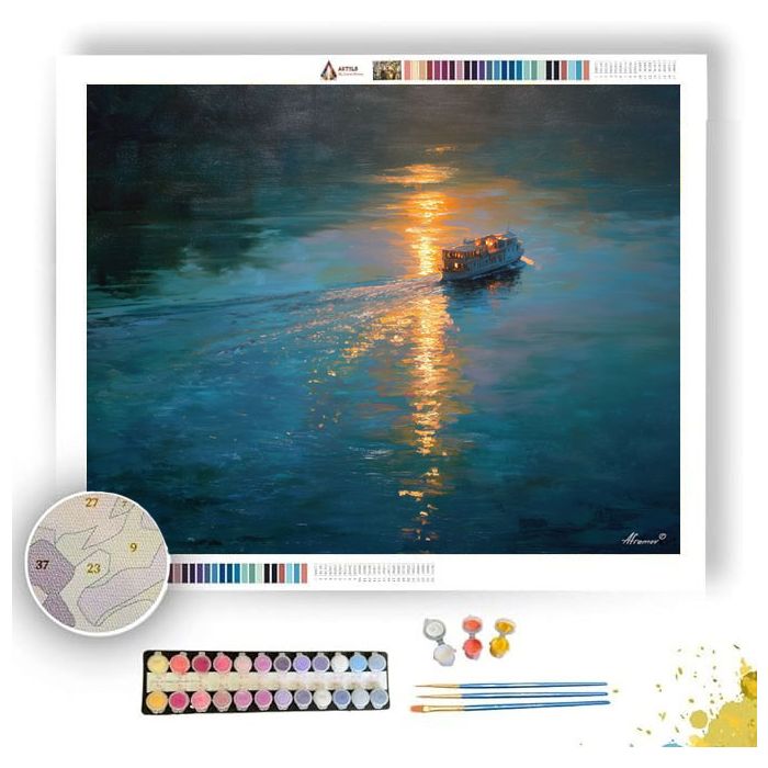 GOLDEN FERRY - Paint by Numbers Full Kit