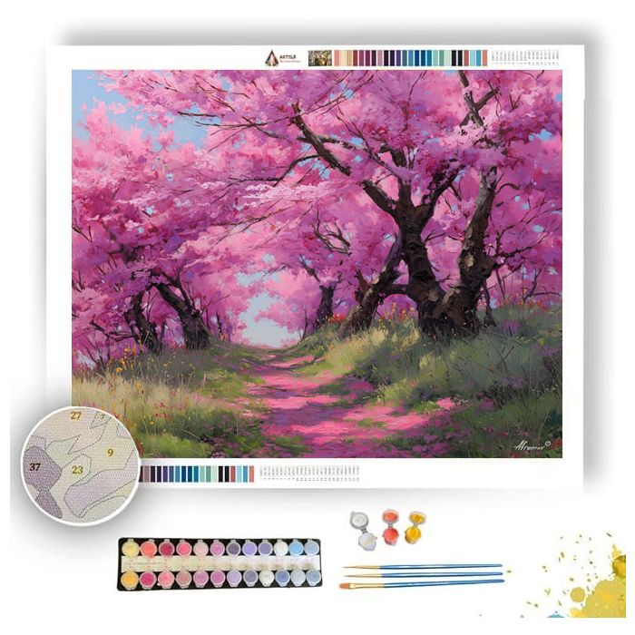 BLOSSOM ROAD - Paint by Numbers Full Kit