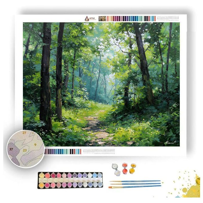 FOREST FOOTPATH - Paint by Numbers Full Kit