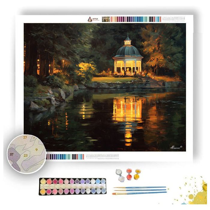 RIVERSIDE GAZEBO - Paint by Numbers Full Kit