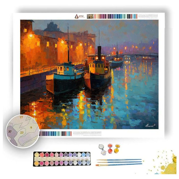 RIVER MARKET - Paint by Numbers Full Kit