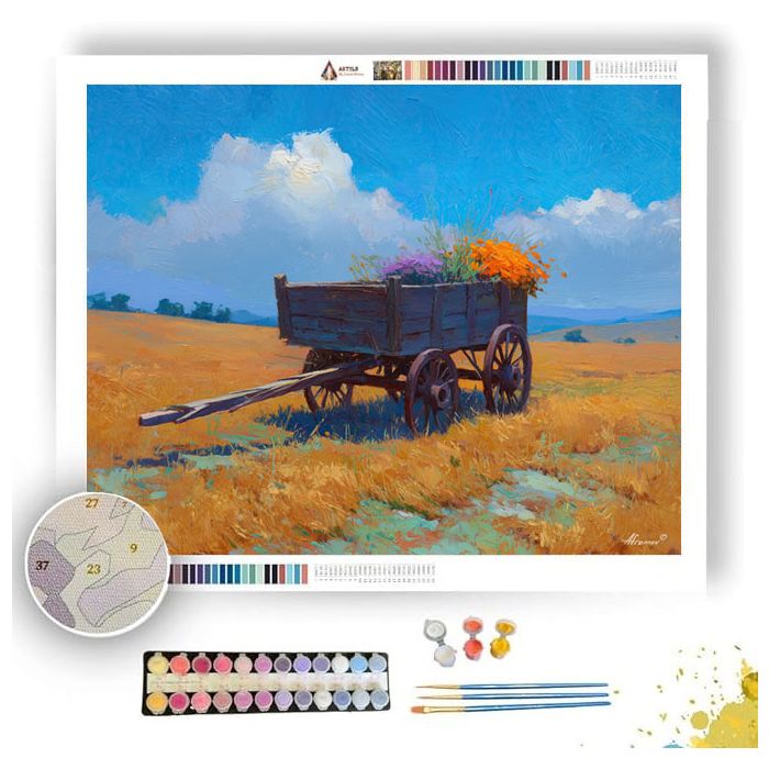HARVEST CART - Paint by Numbers Full Kit