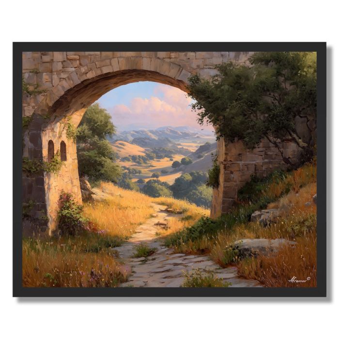 GOLDEN BRIDGEWAY - FRAMED