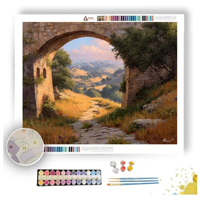 GOLDEN BRIDGEWAY - Paint by Numbers Full Kit