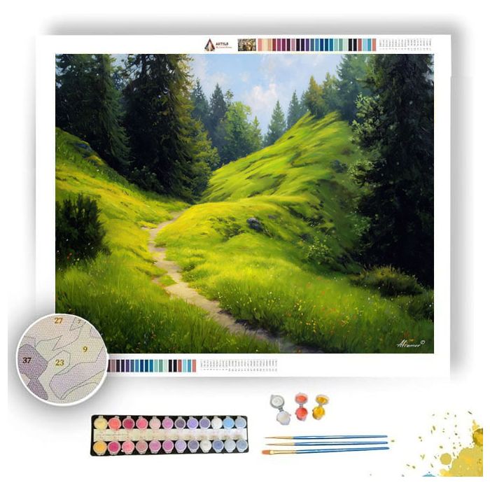 HILLSIDE TRAIL - Paint by Numbers Full Kit