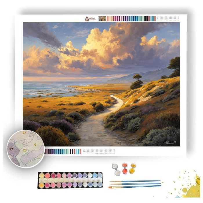 COASTAL ROAD - Paint by Numbers Full Kit