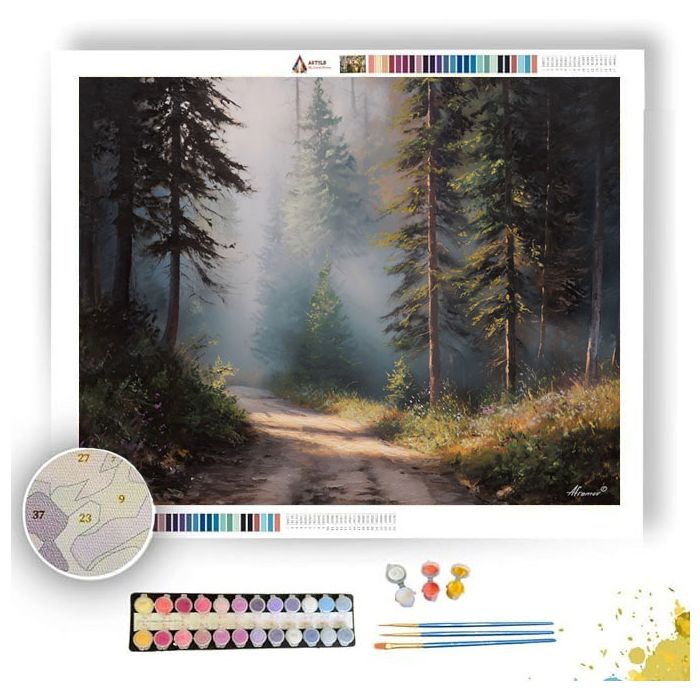 SILVER PINE ROAD - Paint by Numbers Full Kit