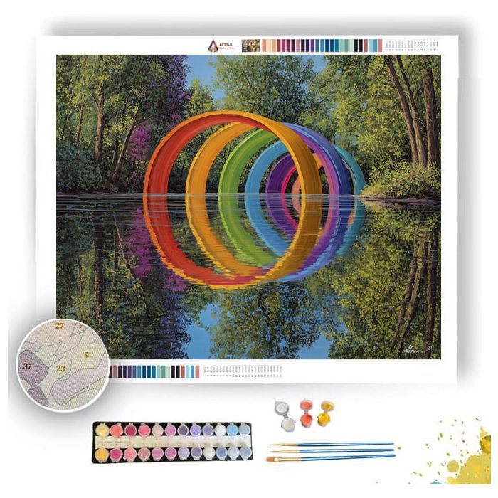 RAINBOW REFLECTIONS - Paint by Numbers Full Kit