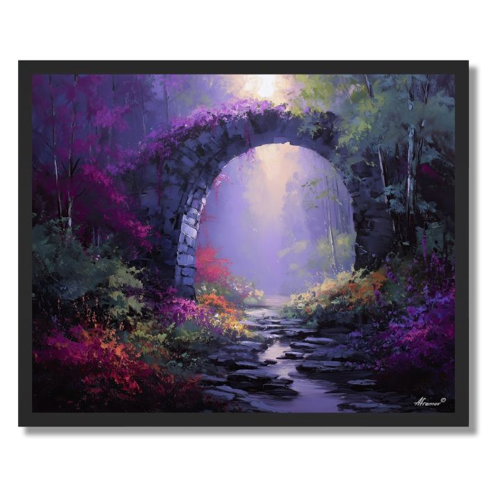 BRIDGE IN BLOOM - FRAMED