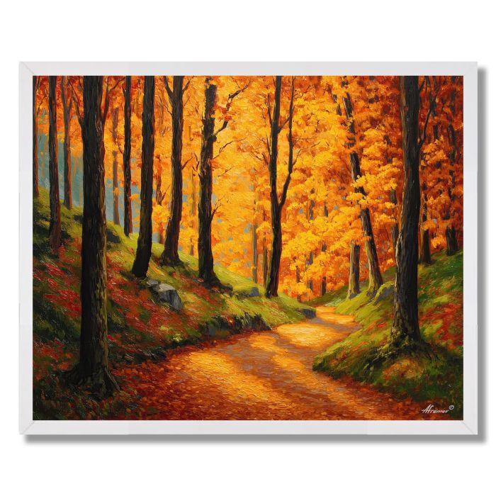 AUTUMN PATHWAY - FRAMED