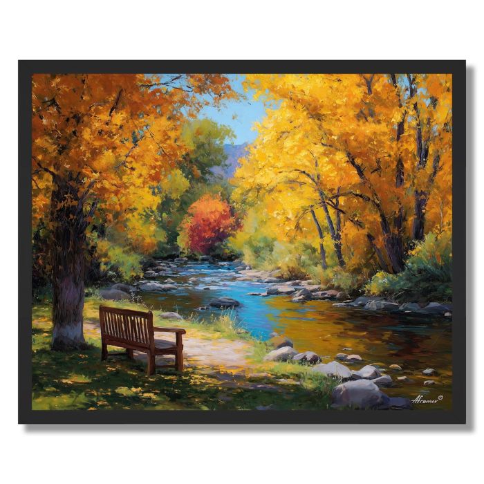 RIVERSIDE BENCH - FRAMED