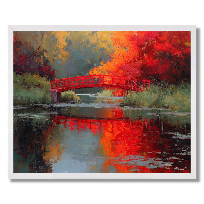 CRIMSON BRIDGE - FRAMED