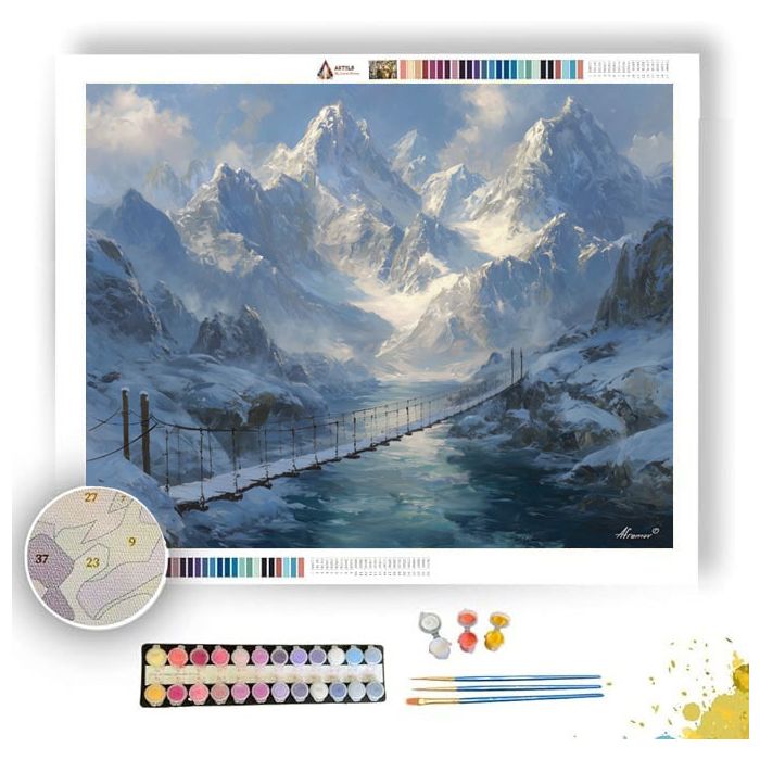 MOUNTAIN CROSSING - Paint by Numbers Full Kit
