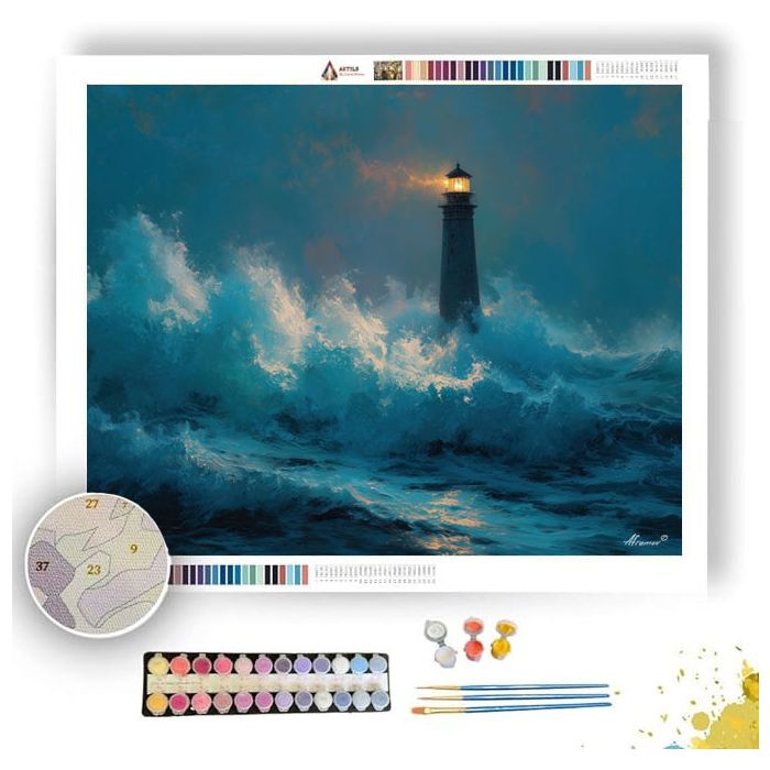 LIGHTHOUSE SHORE - Paint by Numbers Full Kit
