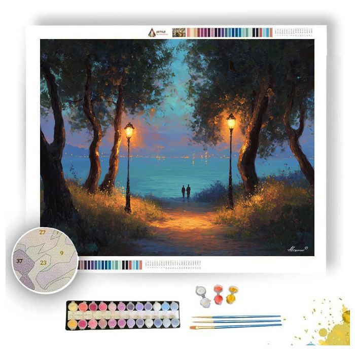 SEASIDE PATH - Paint by Numbers Full Kit