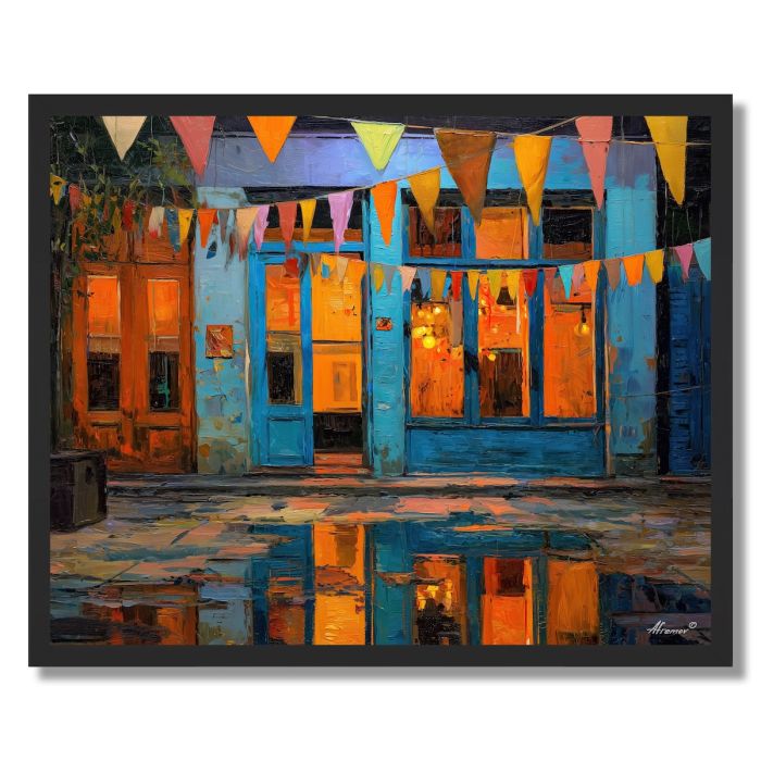 STREET OF JOY - FRAMED