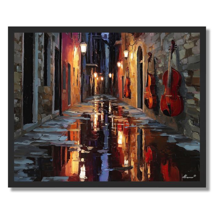 LANE OF MUSIC - FRAMED