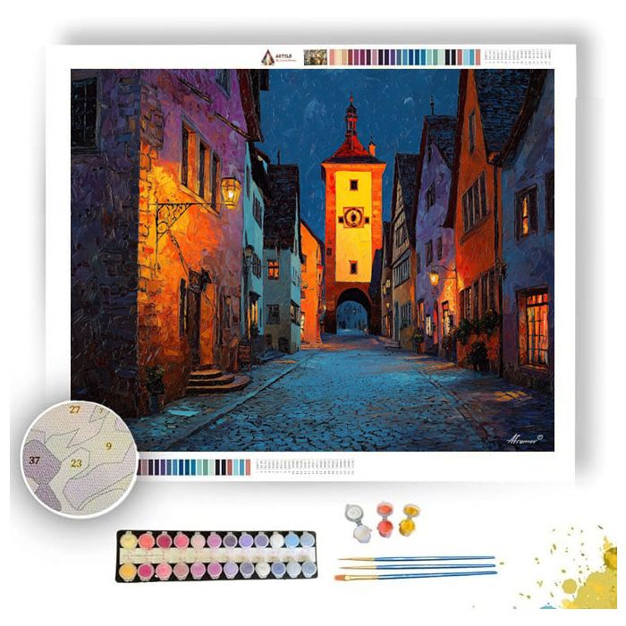 ROTHENBURG NIGHT SONG - Paint by Numbers Full Kit
