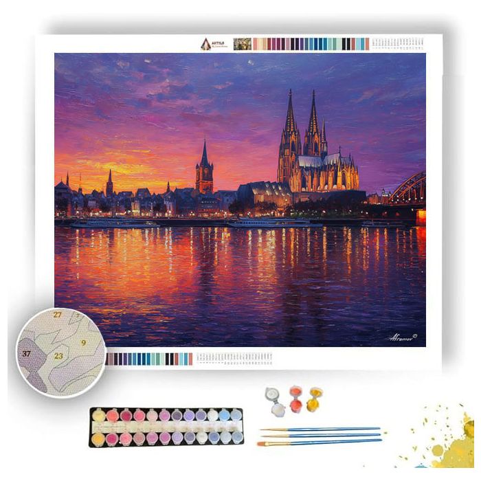 COLOGNE LIGHTS - Paint by Numbers Full Kit