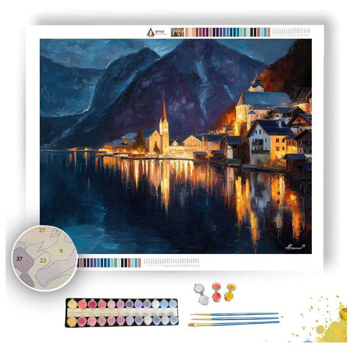 HALLSTATT LIGHTS - Paint by Numbers Full Kit