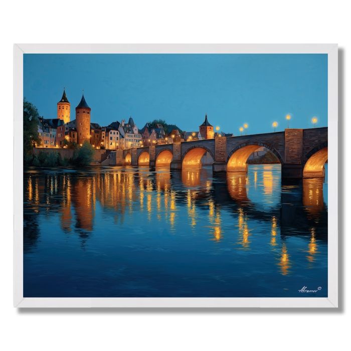 WURZBURG EVENING BRIDGE - FRAMED