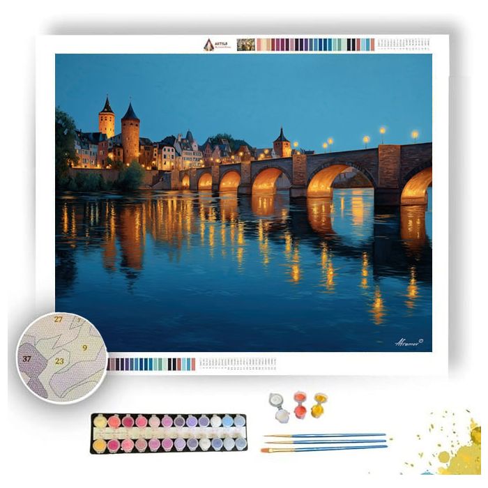 WURZBURG EVENING BRIDGE - Paint by Numbers Full Kit