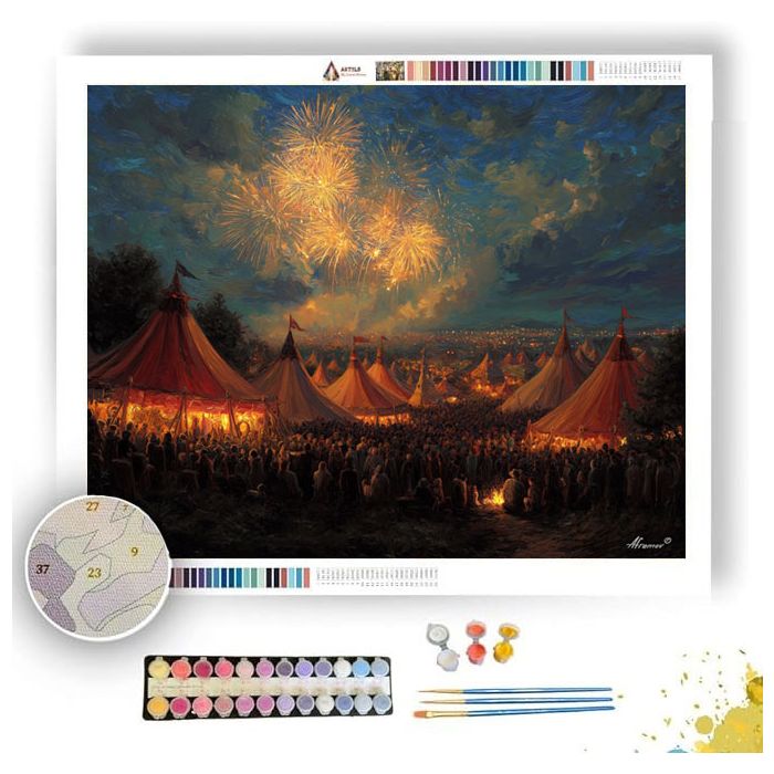 OKTOBERFEST LIGHTS - Paint by Numbers Full Kit