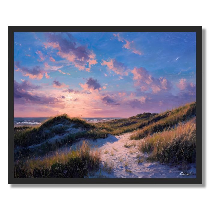SYLT SUNSET BEACH - FRAMED