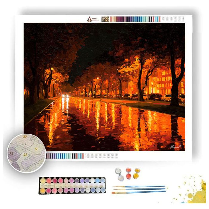 LINDEN AVENUE GLOW - Paint by Numbers Full Kit