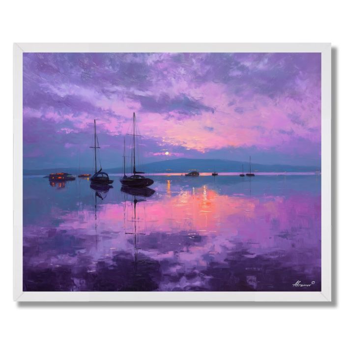 LAKE KONSTANZ TWILIGHT - FRAMED