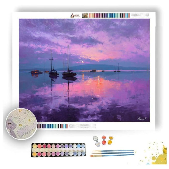 LAKE KONSTANZ TWILIGHT - Paint by Numbers Full Kit
