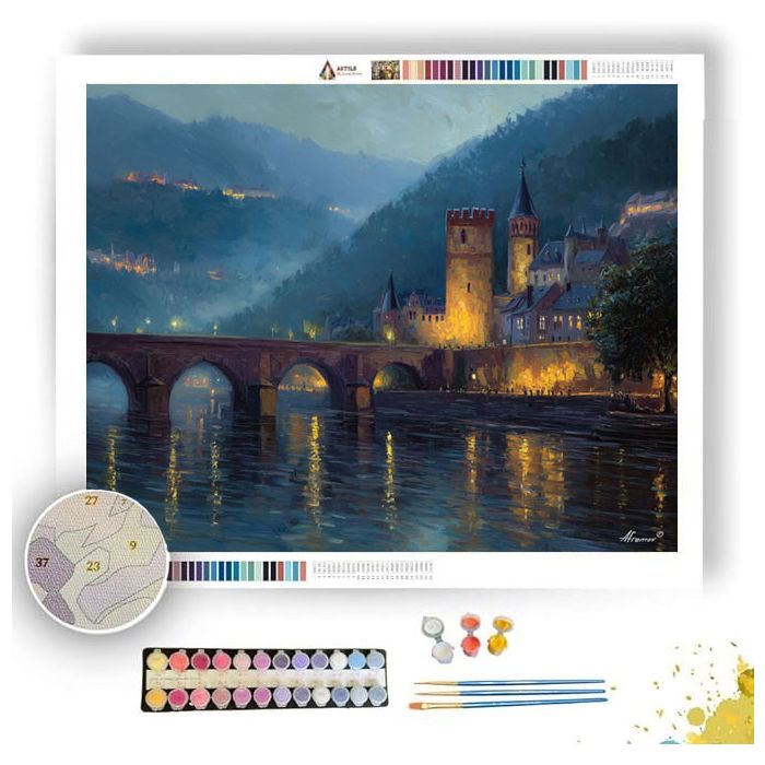 HEIDELBERG EVENING - Paint by Numbers Full Kit