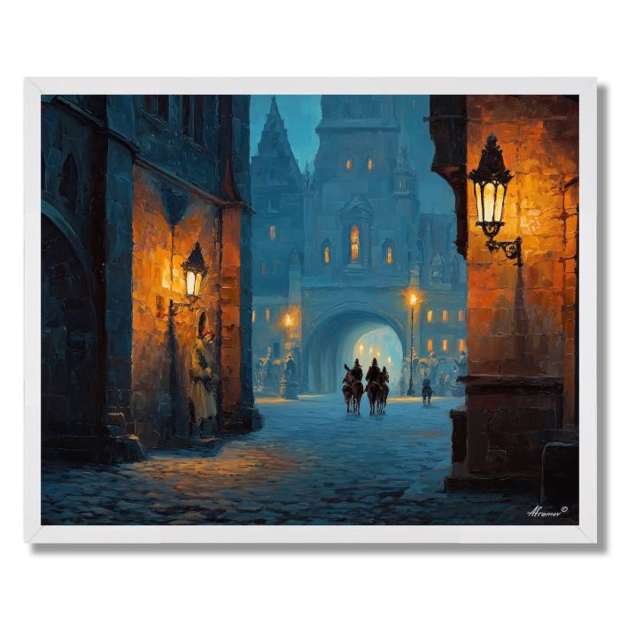 BREMEN STATUES - FRAMED