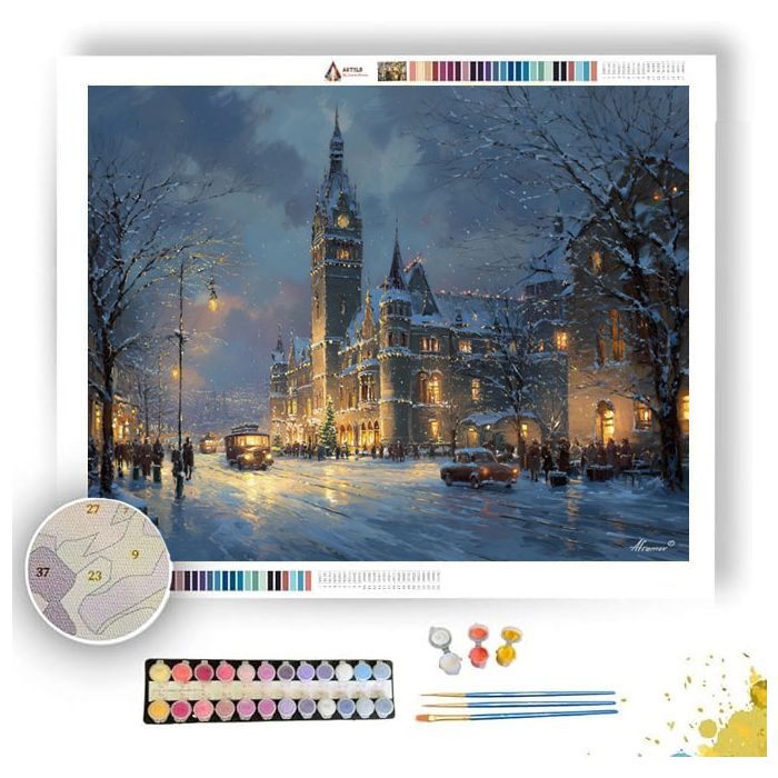 RATHAUS EVENING - Paint by Numbers Full Kit