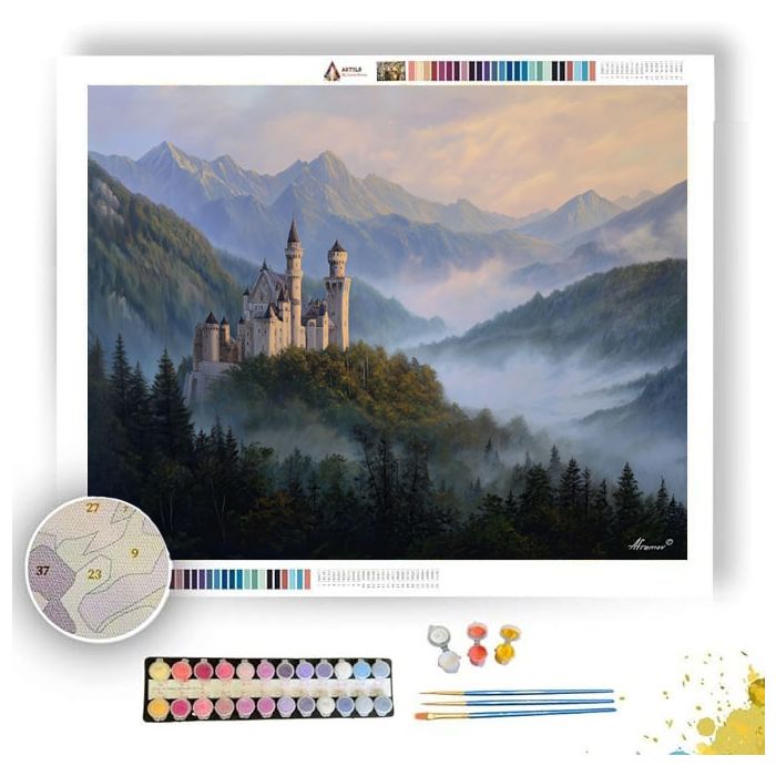 NEUSCHWANSTEIN GLOW - Paint by Numbers Full Kit
