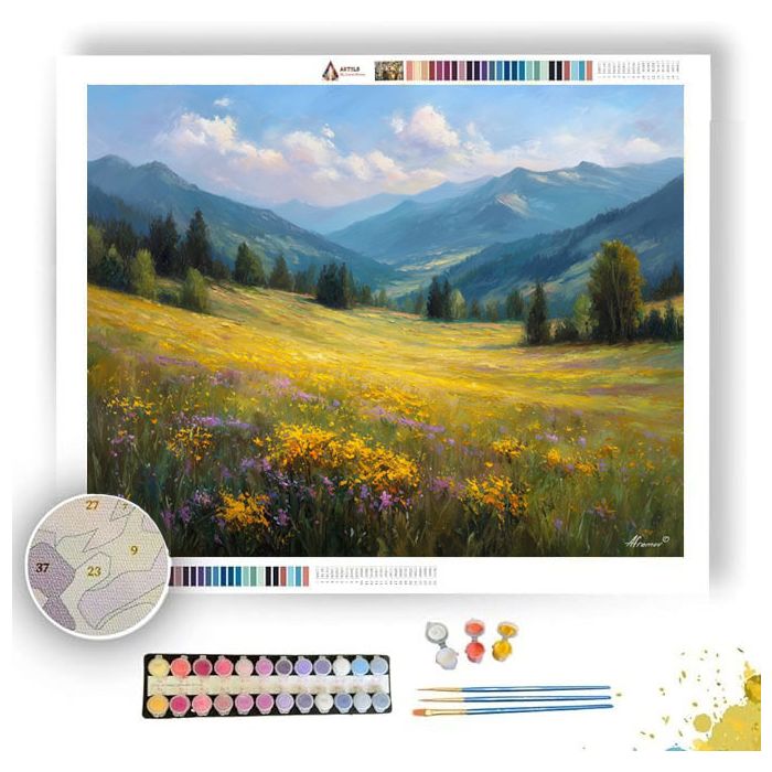 FIELDS OF LIGHT - Paint by Numbers Full Kit