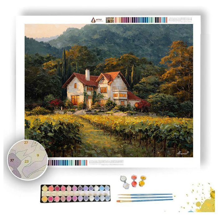 VILLA IN THE VINES - Paint by Numbers Full Kit