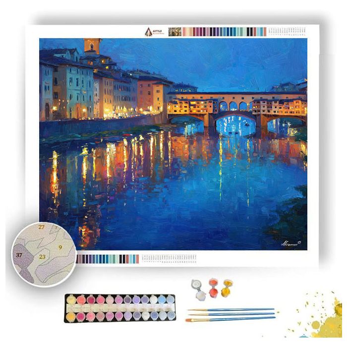 PONTE VECCHIO LIGHTS - Paint by Numbers Full Kit