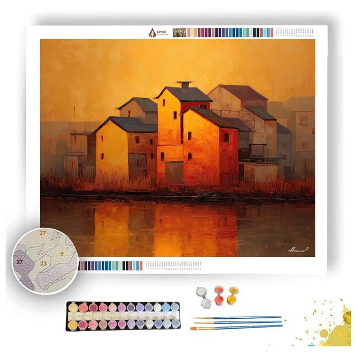 VILLAGE GLOW - Paint by Numbers Full Kit