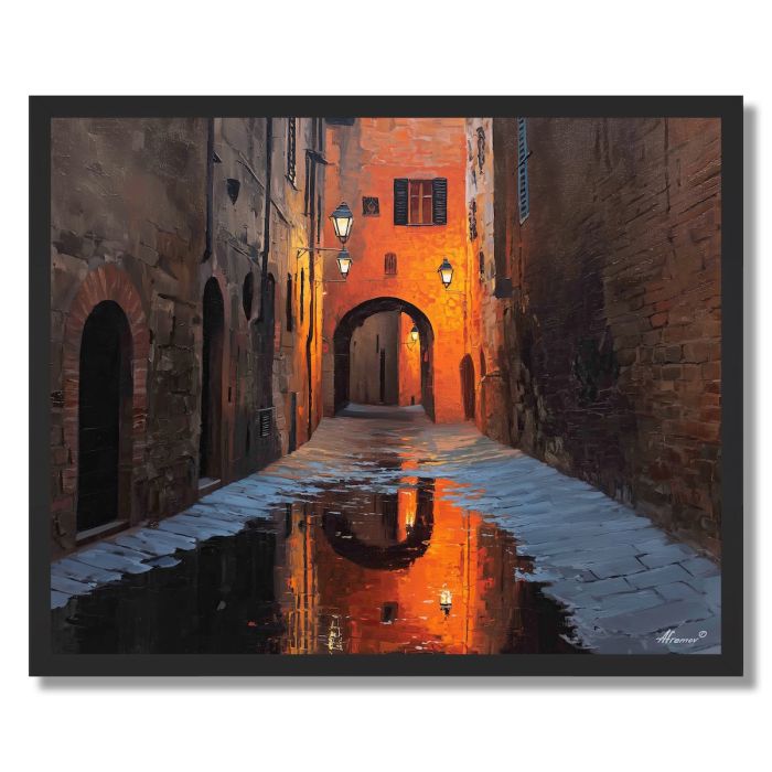 STREETS OF SIENA - FRAMED