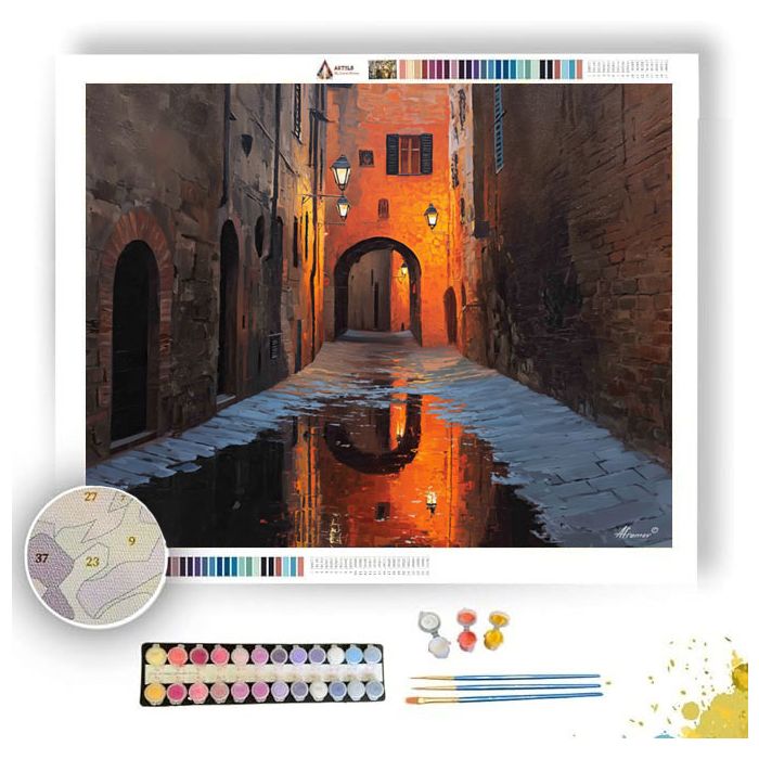 STREETS OF SIENA - Paint by Numbers Full Kit